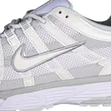 Nike P-6000 White Running Shoes - White/Silver