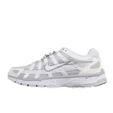 Nike P-6000 White Running Shoes - White/Silver