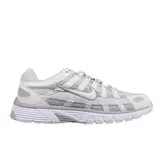 Nike P-6000 White Running Shoes - White/Silver