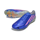 Adidas F50 Hyperfast Elite Blue and Pink Firm Ground FG Football Boot - Royal Blue/Grey