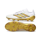 Adidas Predator 26 Elite White and Golden Firm Ground FG Football Boot