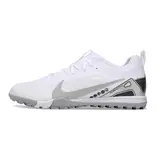 Nike Zoom Mercurial Vapor 16 Pro White and Silver Vini Kids Turf TF Football Boot
