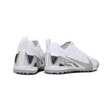 Nike Zoom Mercurial Vapor 16 Pro White and Silver Vini Kids Turf TF Football Boot