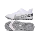 Nike Zoom Mercurial Vapor 16 Pro White and Silver Vini Kids Turf TF Football Boot
