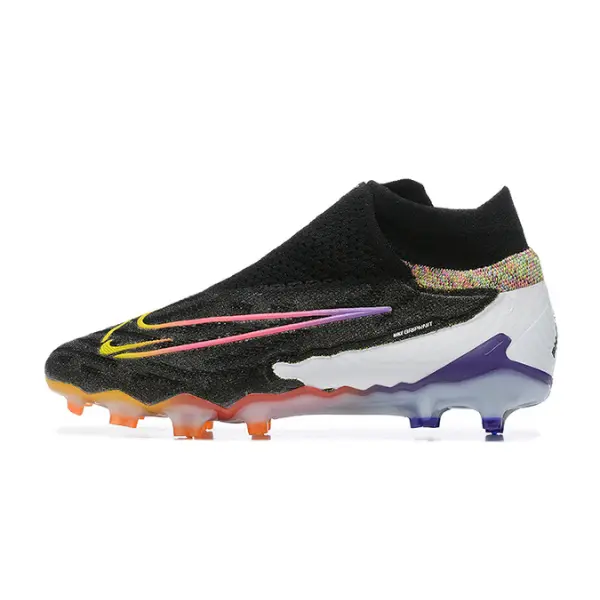 Nike Phantom GX Elite DF Black and Multicolor Firm Ground FG Kids Football Boot