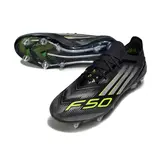 Adidas F50 Primeknit Elite Black White and Green Mixed Studs SG Football Boot