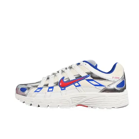 Nike P-6000 Sliver and Blue Running Shoes