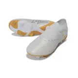 Puma Future 9 Low Cut White and Golden Firm Ground FG Football Boot