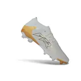 Puma Future 9 Low Cut White and Golden Firm Ground FG Football Boot