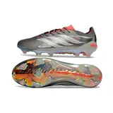 Adidas Predator 26 Elite Silver and White Firm Ground FG Football Boot