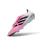 Adidas Predator 26 Elite Tongue Pink, Black and White Firm Ground FG Football Boot