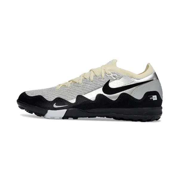 Nike x Patta Zoom Mercurial Vapor Elite White, Black and Silver Turf TF Football Boot