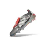 Adidas Predator 26 Elite Tongue Gray and Orange Firm Ground FG Football Boot - Silver