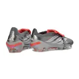 Adidas Predator 26 Elite Tongue Gray and Orange Firm Ground FG Football Boot - Silver