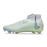 Nike Phantom Luna Elite White Green and Blue Firm Ground FG Kids Football Boot