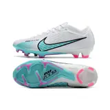 Nike Zoom Mercurial Vapor 15 Elite White Light Blue and Pink Firm Ground FG Football Boot