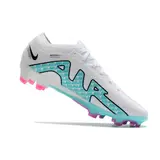 Nike Zoom Mercurial Vapor 15 Elite White Light Blue and Pink Firm Ground FG Football Boot