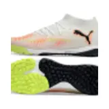Future 8 WhitPuma e and Orange Turf TF Football Boot