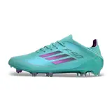 Adidas F50 Primeknit Elite Light Blue and Purple Firm Ground FG Kids Football Boot