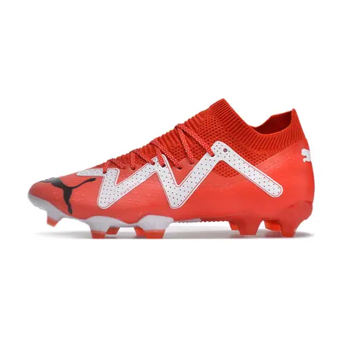 Puma Future Ultimate Red and White Firm Ground FG Football Boot