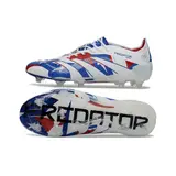 Adidas Predator 25 Elite Blue and White Firm Ground FG Football Boot