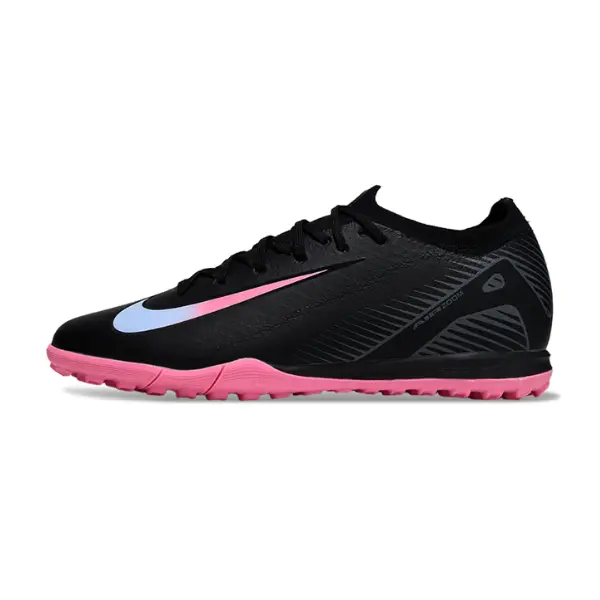 Nike Zoom Mercurial Vapor 16 Elite Black Blue and Pink Turf TF Football Boot