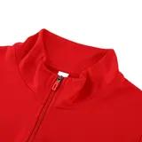 Adidas Red and Black Cold Set Quarter-Zip Top and Pants