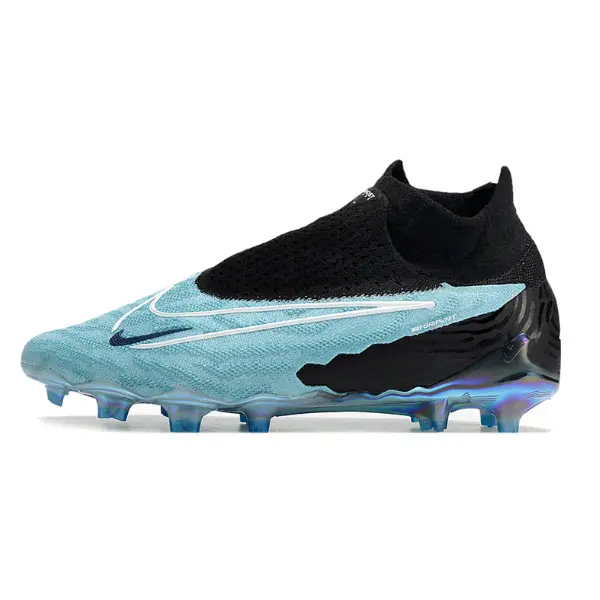 Nike Phantom GX Elite DF Light Blue and Black Firm Ground FG Football Boot