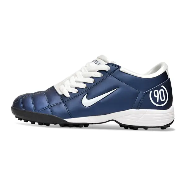 Nike Total 90 III Turf TF Blue and White Football Boot - Navy/White