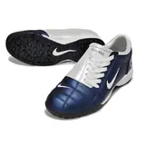 Nike Total 90 III Turf TF Blue and White Football Boot - Navy/White