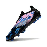 Adidas F50 Elite Laceless Black and White Firm Ground FG Football Boot - Blue/Pink