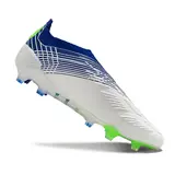 Adidas Predator 30 Elite Laceless White Blue and Green Firm Ground FG Football Boot