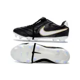 Nike Tiempo Ligera Pro Black and White Firm Ground FG Football Boot