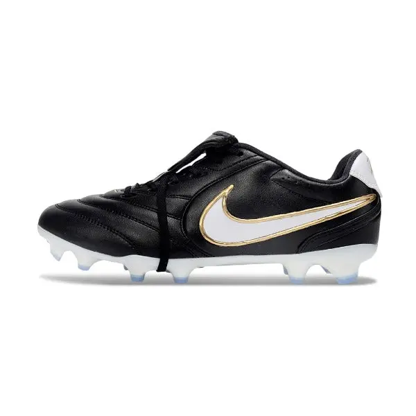 Nike Tiempo Ligera Pro Black and White Firm Ground FG Football Boot