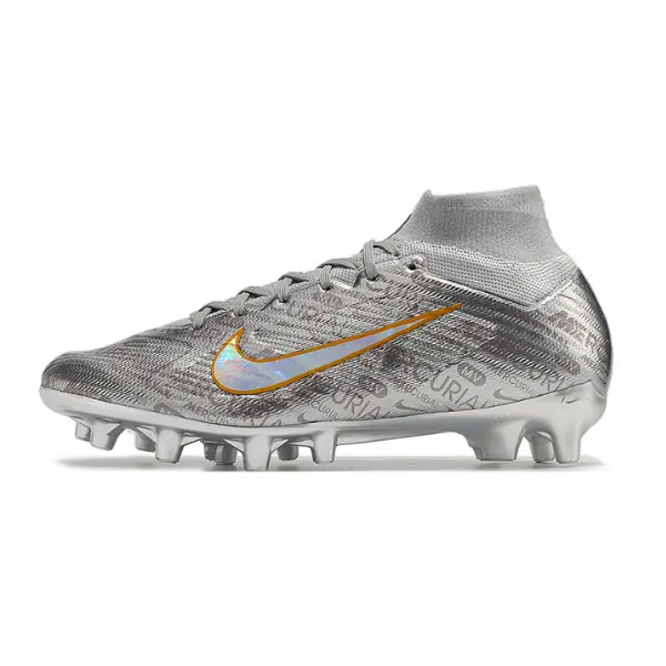 Nike Air Zoom Mercurial Superfly 9 Elite Silver Artificial Ground AG Football Boot
