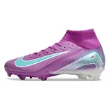 Nike Air Zoom Mercurial Superfly 10 Elite Purple and Blue Firm Ground FG Kids Football Boot