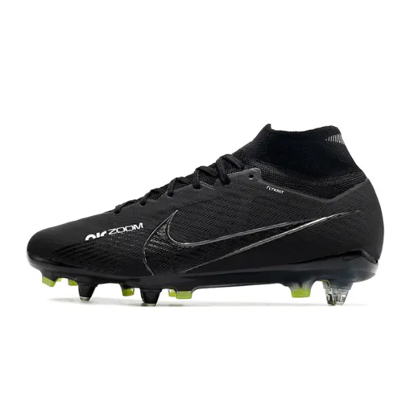 Nike Zoom Mercurial Superfly 9 Elite Black Pack Aluminium Studs SG Football Boot