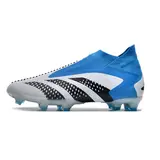 Adidas Predator Accuracy+ White Blue and Black Firm Ground FG Football Boot