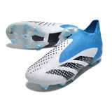 Adidas Predator Accuracy+ White Blue and Black Firm Ground FG Football Boot