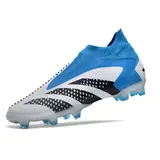 Adidas Predator Accuracy+ White Blue and Black Firm Ground FG Football Boot