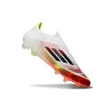 Adidas F50 Elite Laceless White and Red Firm Ground FG Football Boot