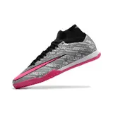Nike Zoom Mercurial Superfly 9 Elite Gray and Pink Indoor IC Football Boot