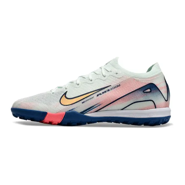 Nike Zoom Mercurial Vapor 16 Elite Kids Turf TF Football Boot - White/Coral