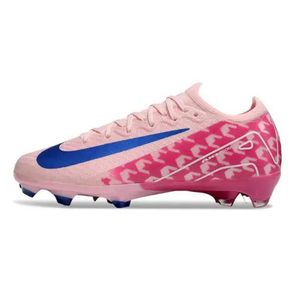 Nike Air Zoom Mercurial Vapor 16 Elite Pink and Blue Firm Ground FG Kids Football Boot - Light Pink/Blue
