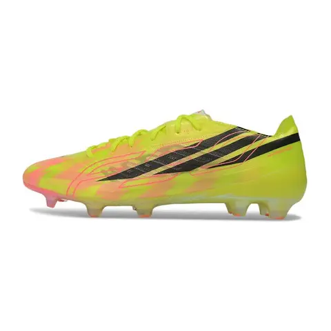 Adidas F50 Hyperfast EVO Elite Yellow and Orange Firm Ground FG Football Boot