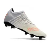 Puma Future Z 1.3 White and Gray Firm Ground FG Football Boot