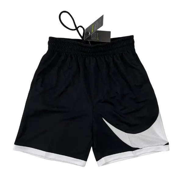 Nike Black and White Shorts - Swoosh Panel