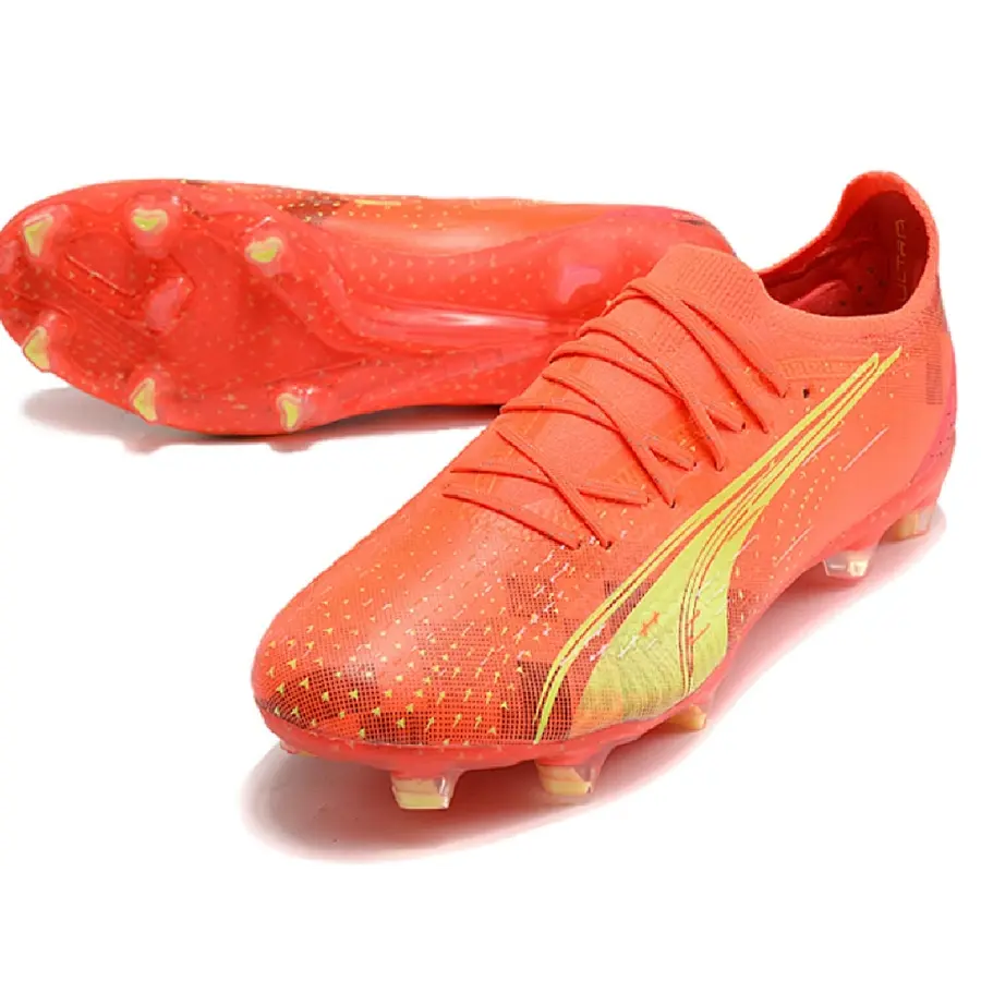 Puma Ultra Ultimate Fearless Pack Black and Yellow Firm Ground FG Football Boot