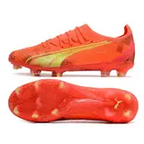 Puma Ultra Ultimate Fearless Pack Black and Yellow Firm Ground FG Football Boot