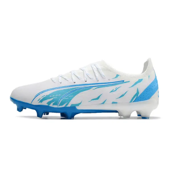 Puma Ultra Ultimate White and Blue Firm Ground FG Football Boot